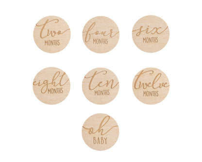 Wooden Reversible Milestone Photo Prop