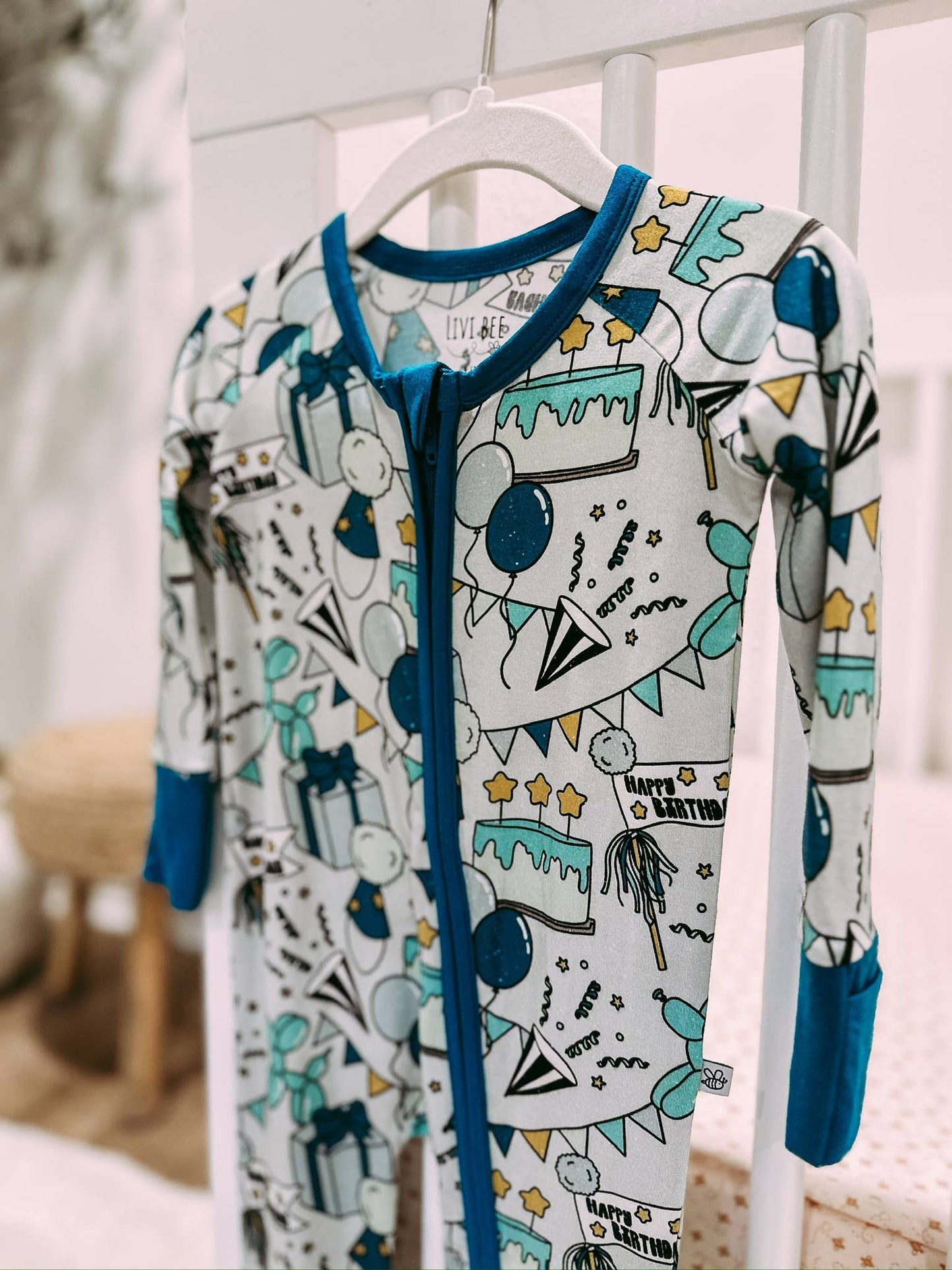 Birthday Party Time Bamboo Romper