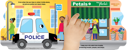 On Patrol with Police Car Children's Board Book