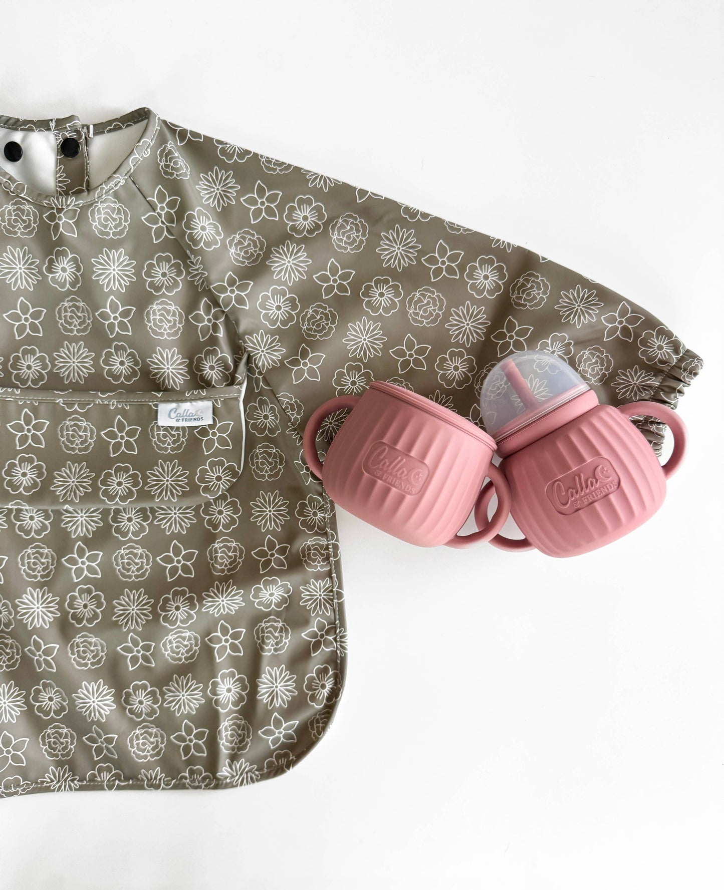 The Grayson Long Sleeve Bib - Blossom: Petal Pink