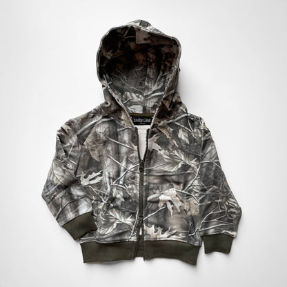 Camo Leaf Zip up Hoodie for Kids