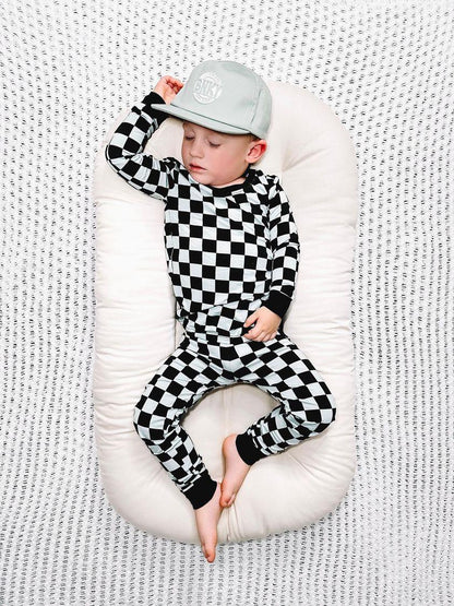 Check Magnet Bamboo Two Piece Set