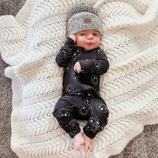 Electric Dreams Bamboo Romper Footie