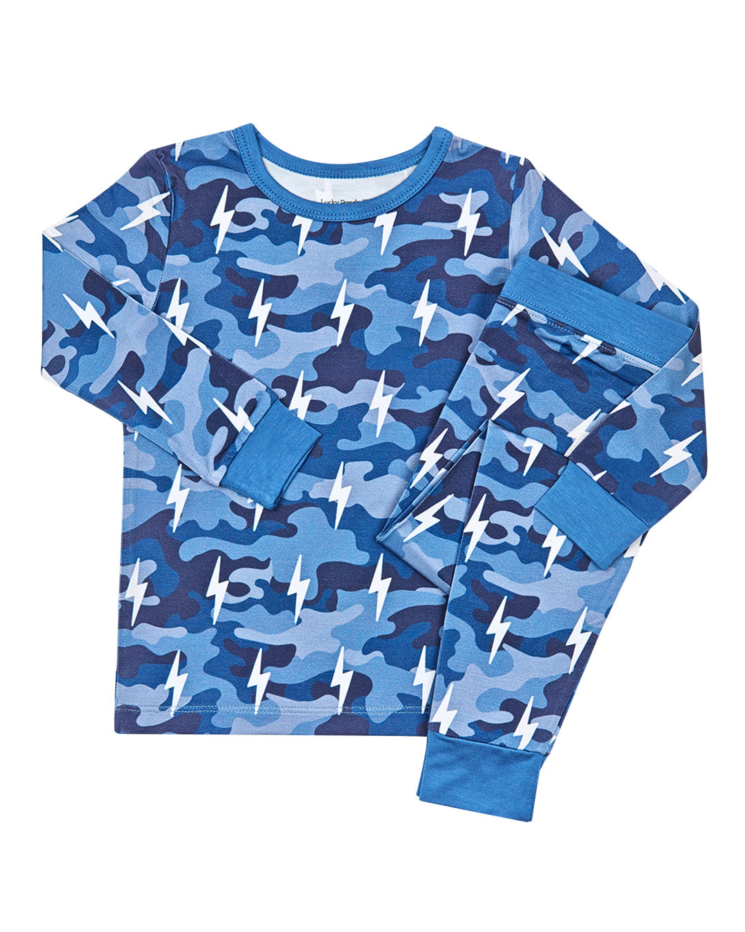Bamboo Two Piece Set | Blue Camo Bolts - COLLECTIVE
