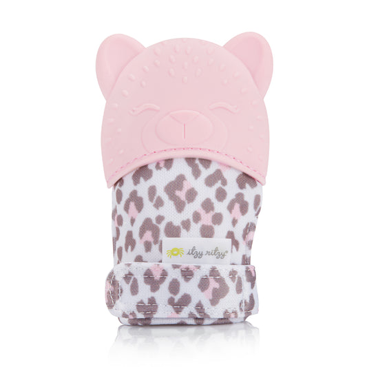 Leopard Itzy Teething Mitt