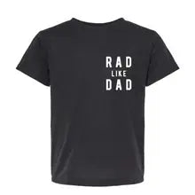 Black Rad Like Dad Checkered Matching T-shirt
