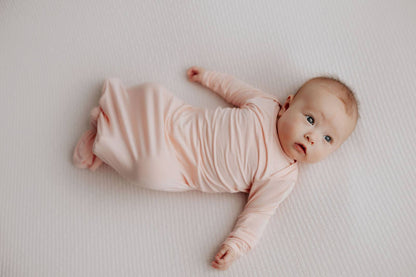 Heavenly Pink Knotted Gown: Gown & Bow