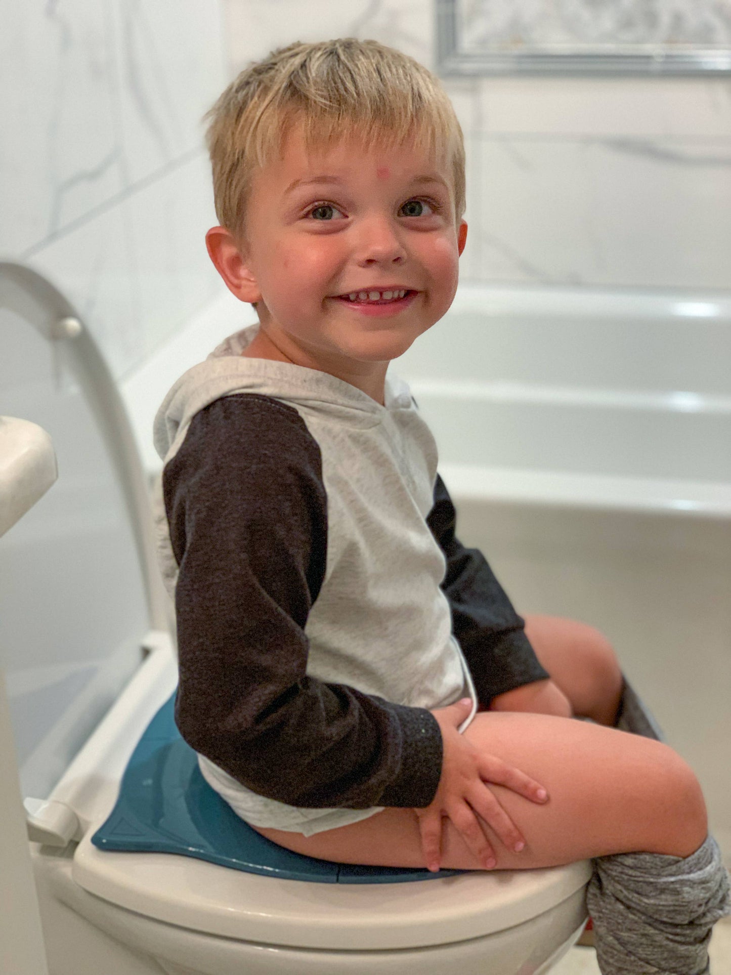 Folding Toddler Travel Potty Seat with Bag - Dark Teal