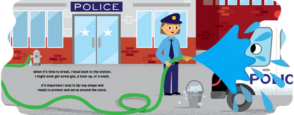 On Patrol with Police Car Children's Board Book