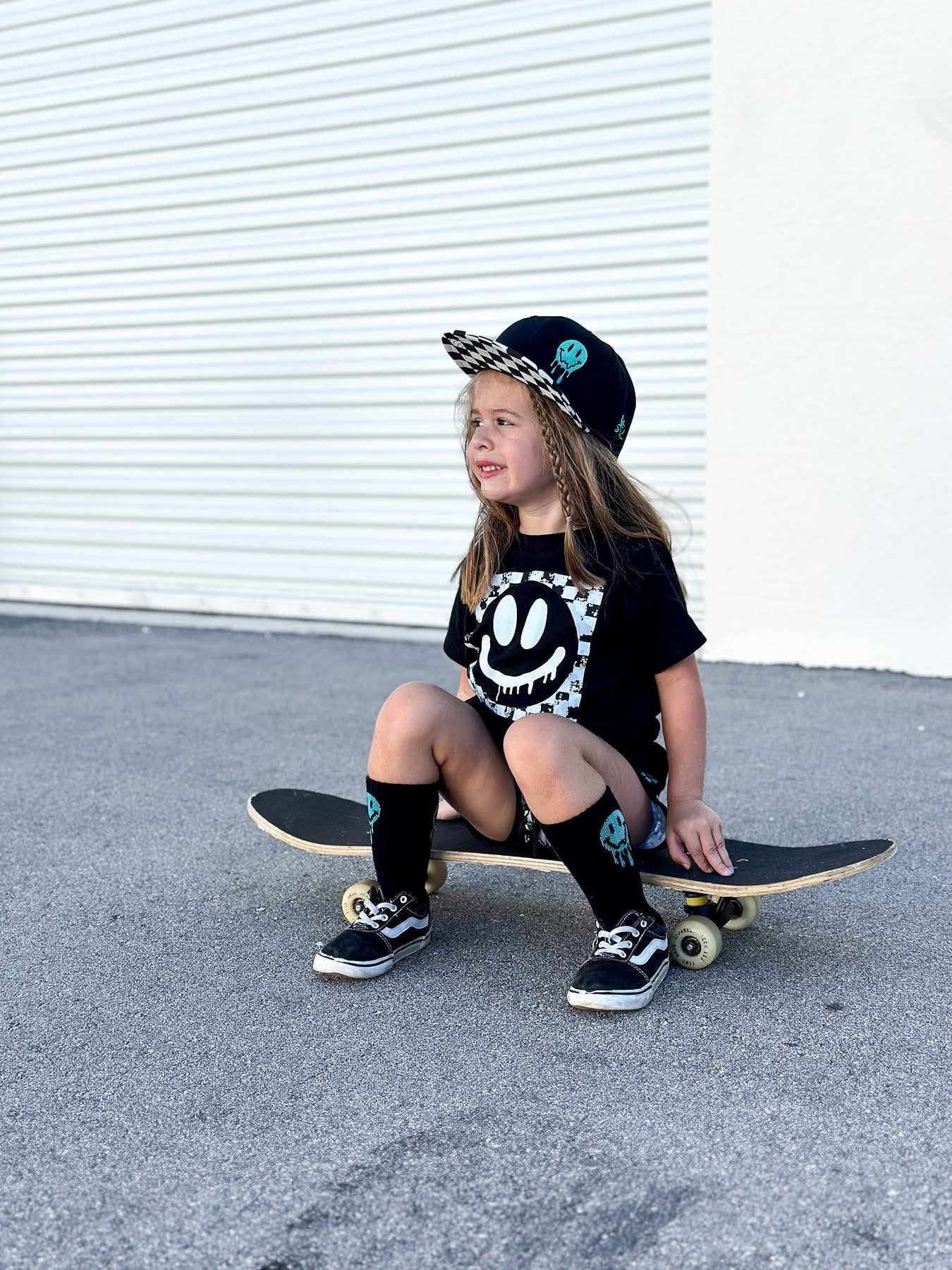 Aqua Smiley Infant & Kids Socks