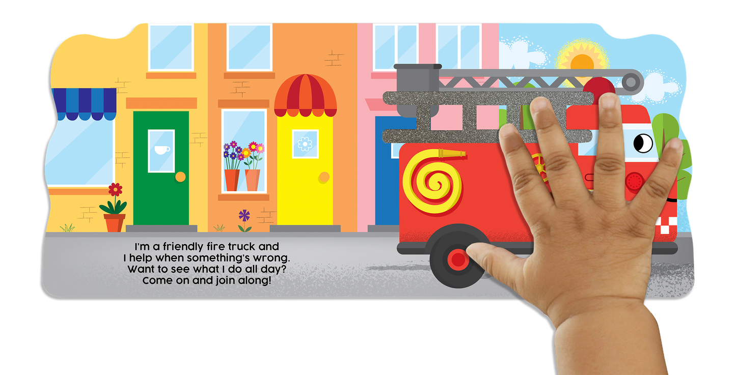 Friendly Fire Truck Children's Board Book