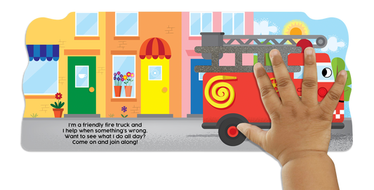 Friendly Fire Truck Children's Board Book