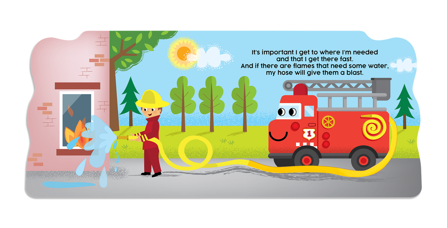 Friendly Fire Truck Children's Board Book