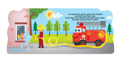 Friendly Fire Truck Children's Board Book