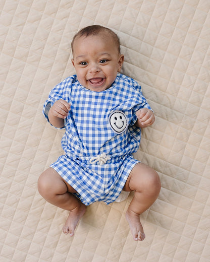 Shorts Set | Blue Gingham