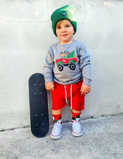 Red + Green Checker Infant & Kids Socks