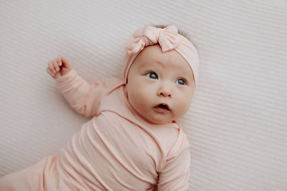 Heavenly Pink Knotted Gown: Gown & Bow