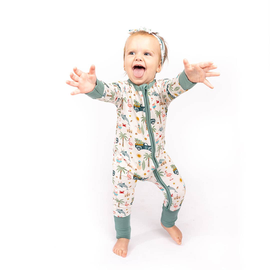 Coastal Christmas Bamboo Romper