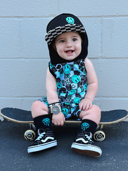 Aqua Smiley Infant & Kids Socks