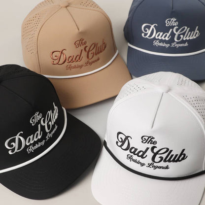 THE DAD CLUB Embroidered Performance Hat: BLACK