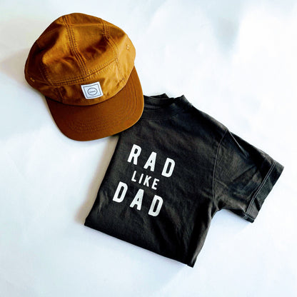 Black Rad Like Dad Checkered Matching T-shirt