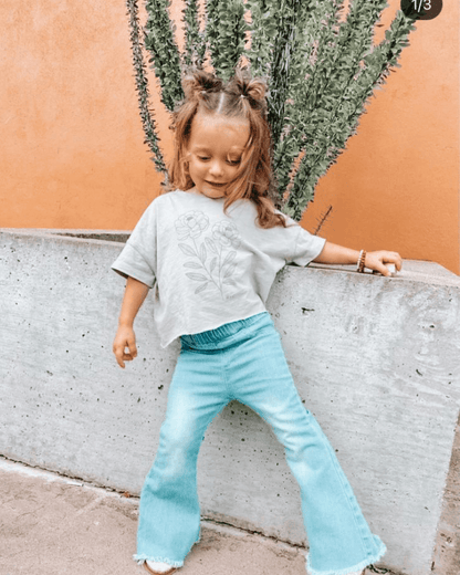 Light Wash Denim Bell Bottoms