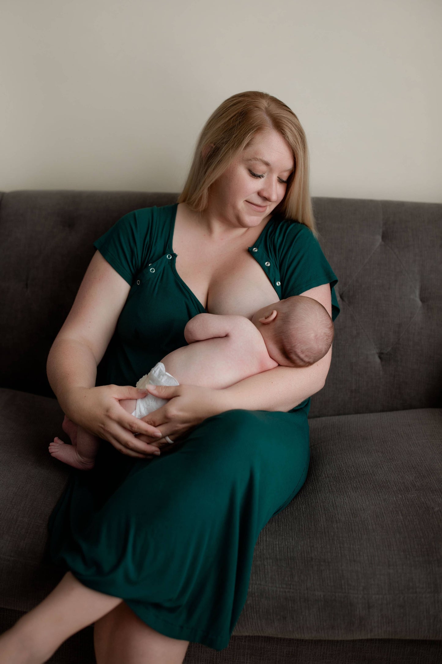 Forest Maternity Mommy Labor and Delivery Nursing Gown