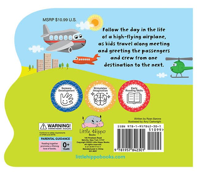 Amazing Airplane - Children's Touch and Feel Sensory Board Book