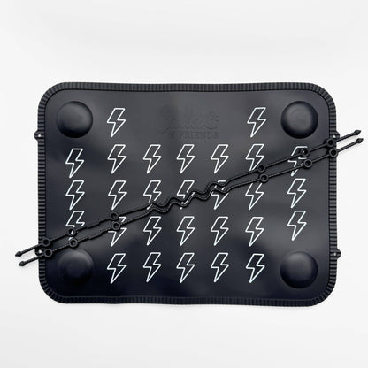 The Tidy Traveler - Printed Placemat Set: Black Bolt