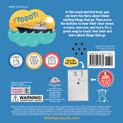 On the Go Vehicles - Children's Touch & Feel Sound Book