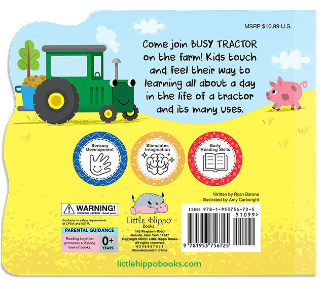 Busy Tractor Children's Board Book