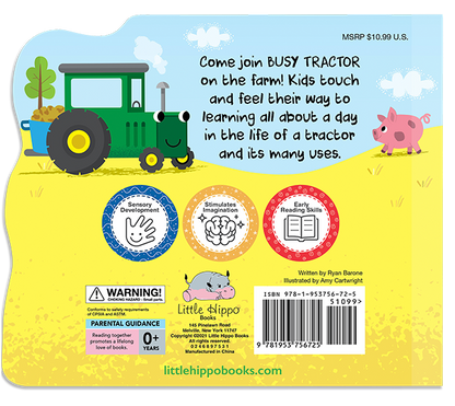 Busy Tractor Children's Board Book
