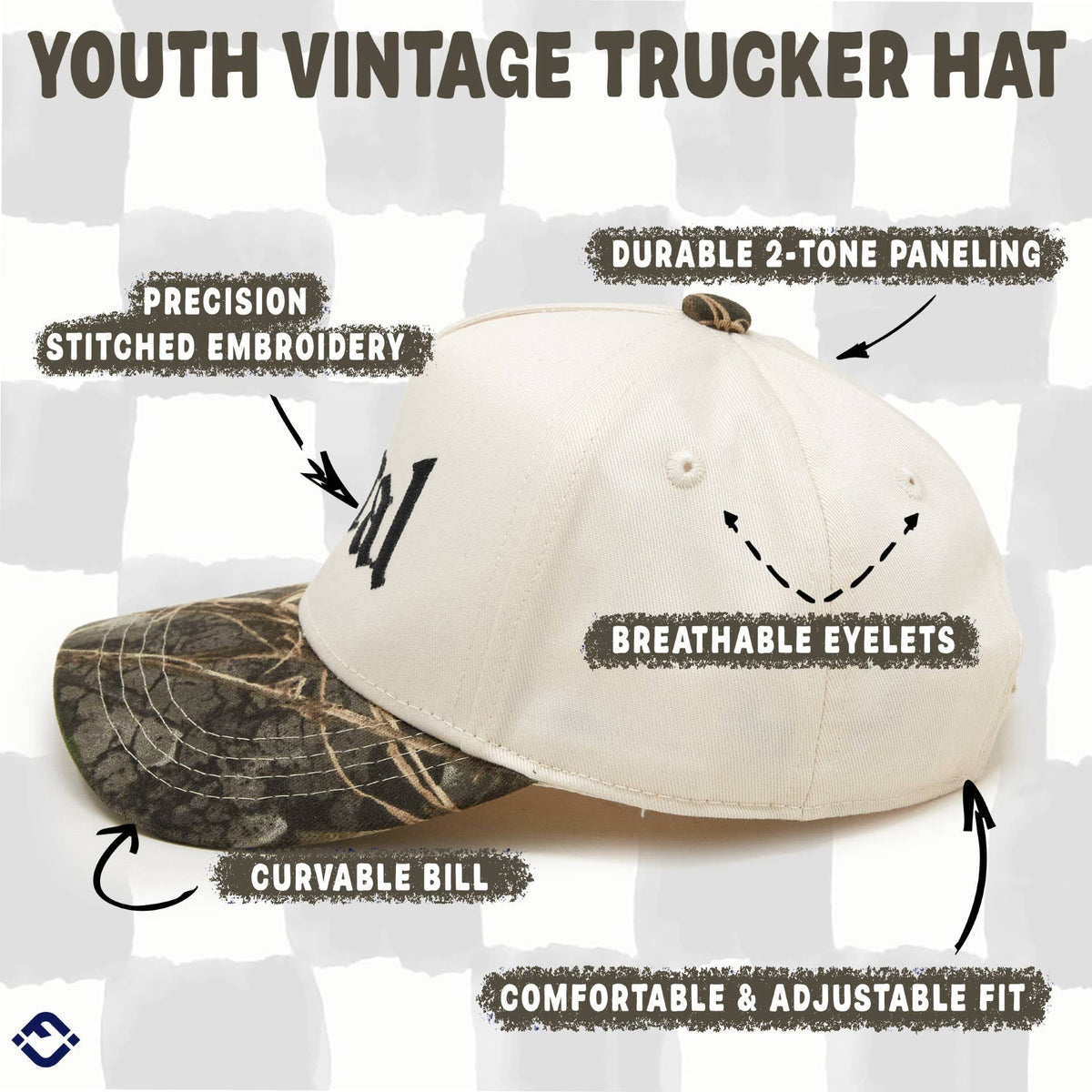 Feral Camo Kids Snapback Hat