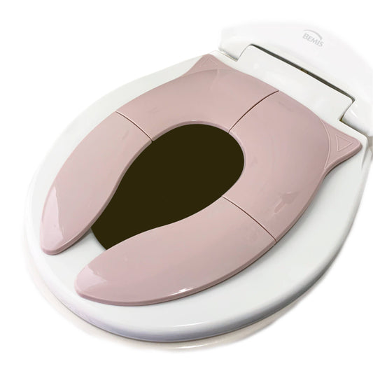 Folding Toddler Travel Potty Seat with Bag - Blush Pink