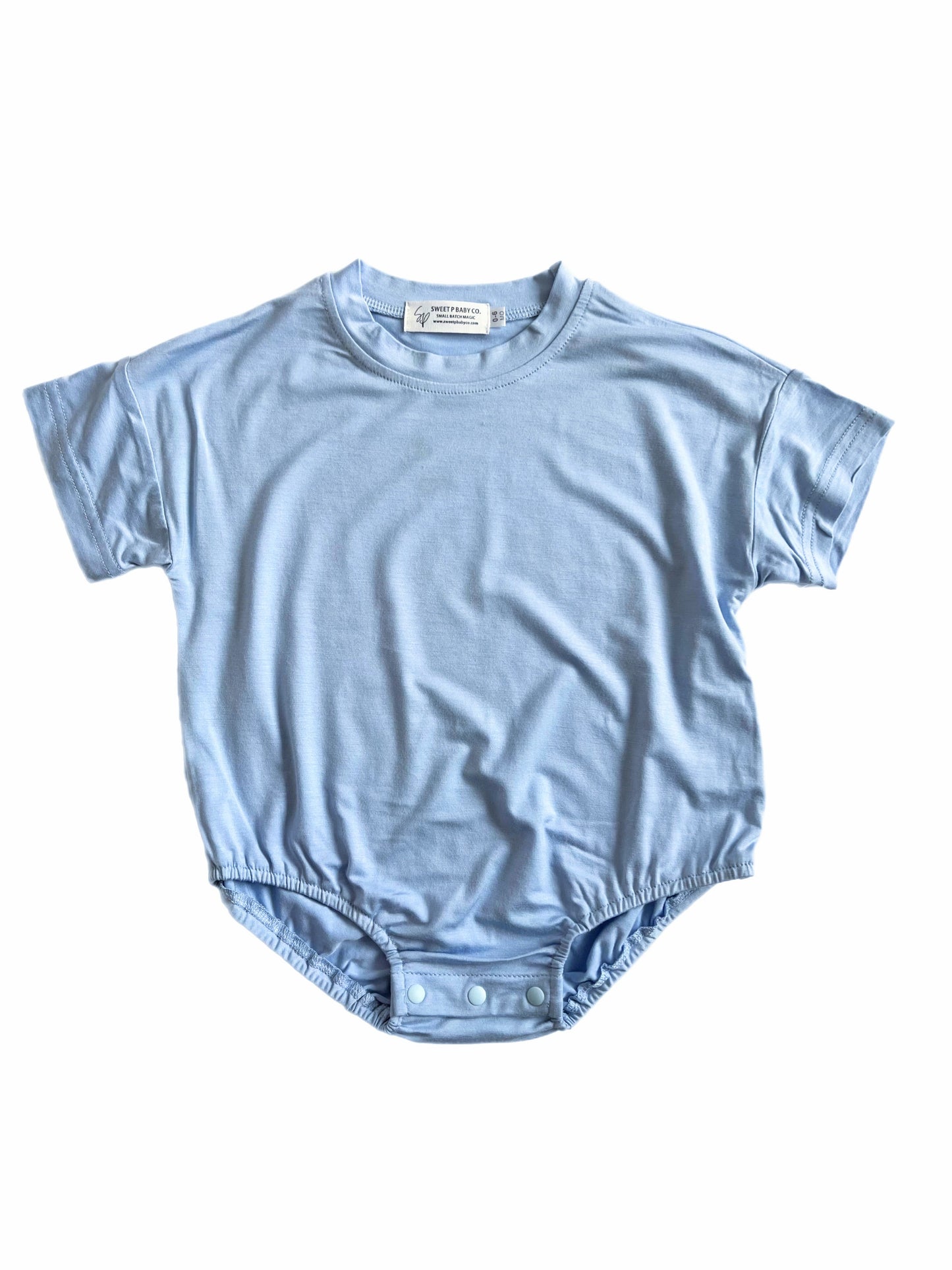 Ocean Blue Bamboo Bubble Romper
