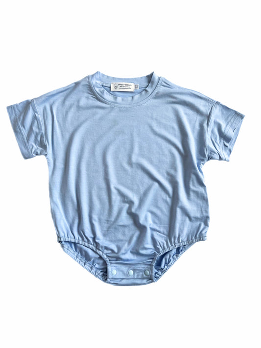 Ocean Blue Bamboo Bubble Romper