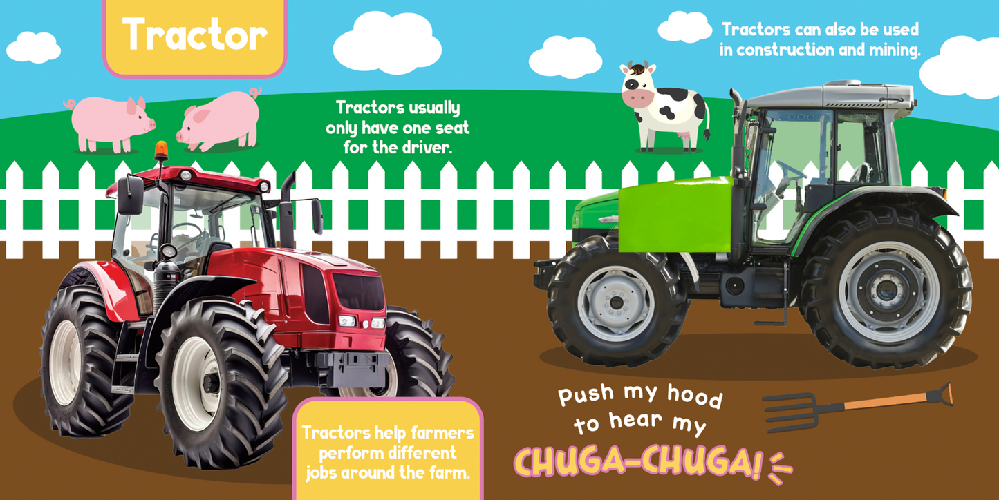 On the Go Vehicles - Children's Touch & Feel Sound Book
