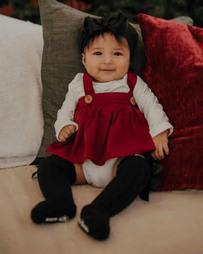 Merlot Suspender Skirt Dress