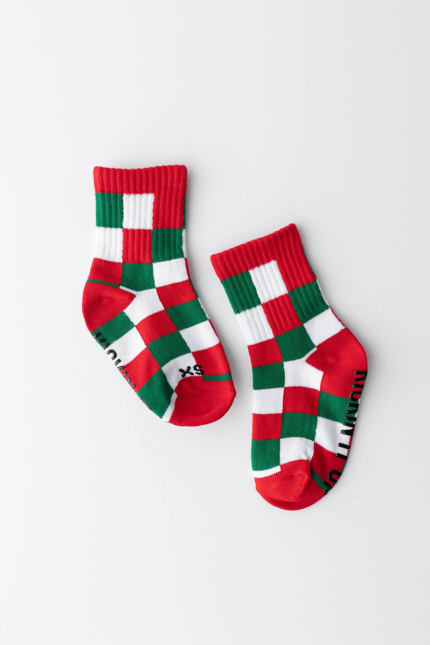 Red + Green Checker Infant & Kids Socks