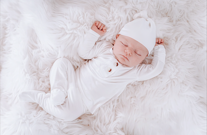 Newborn Baby Three Piece Set- White