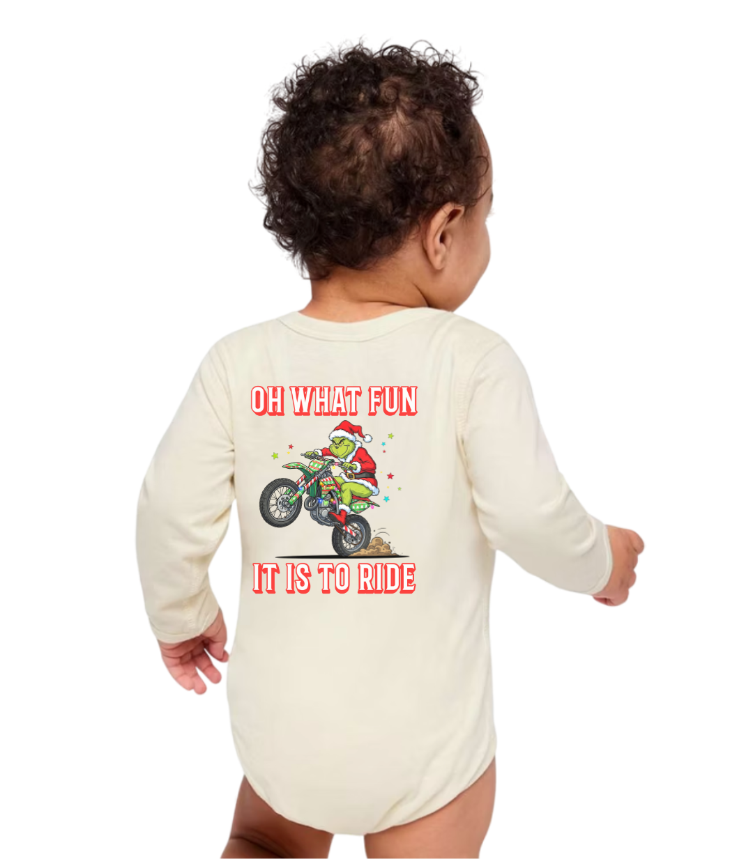 Oh what fun it is to ride Dirt bike Long Sleeve Shirt - Baby & Kids