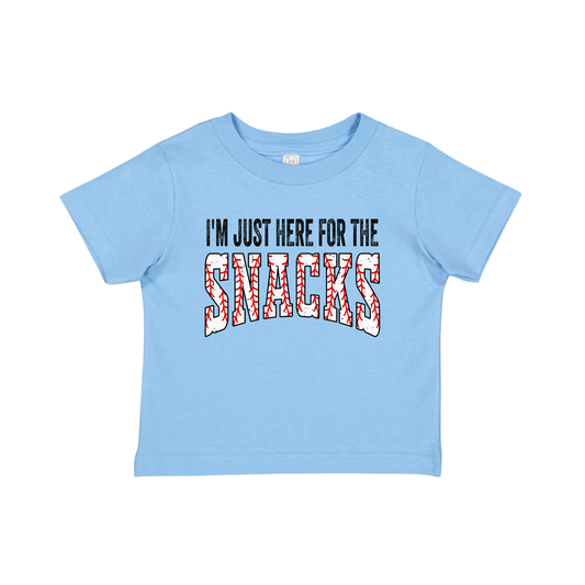 I'm Just Here for the Snacks Graphic T-shirts - Kids