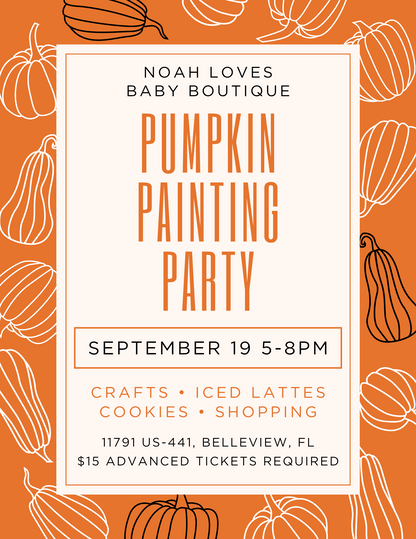 Pumpkin Painting Party Ticket