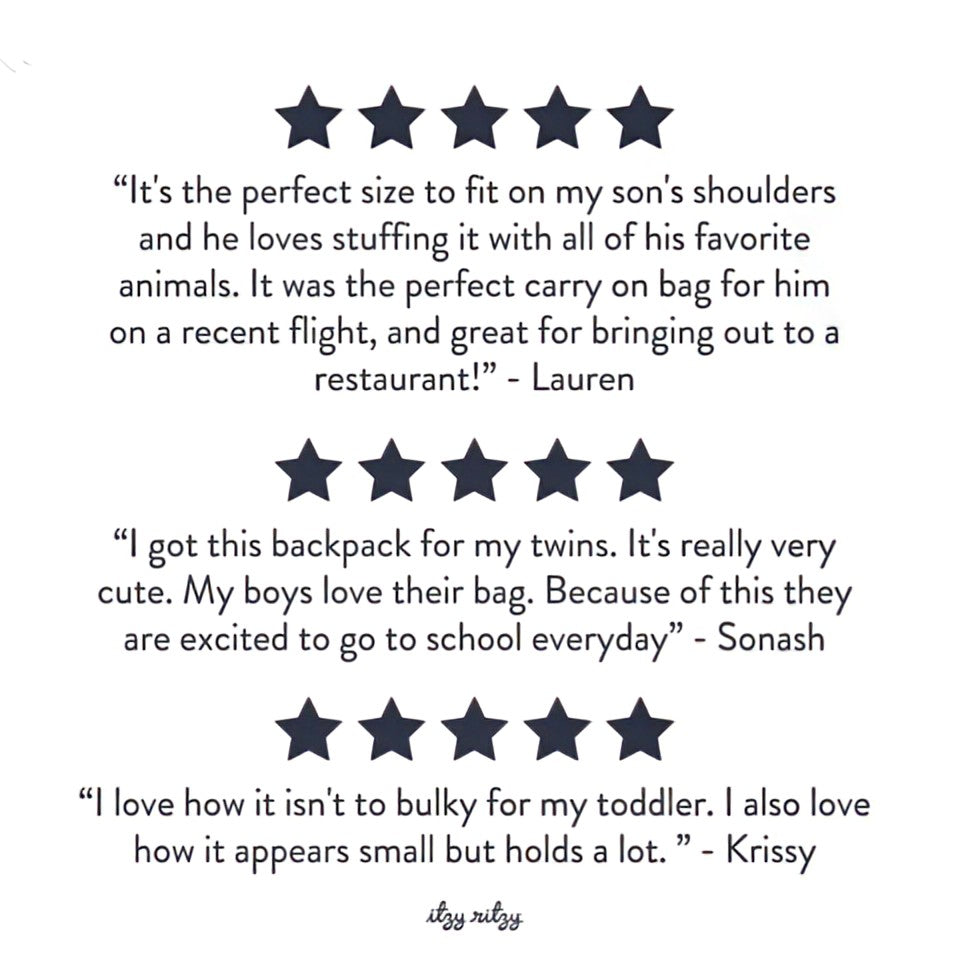 Itzy Bitzy Bag Toddler Backpack