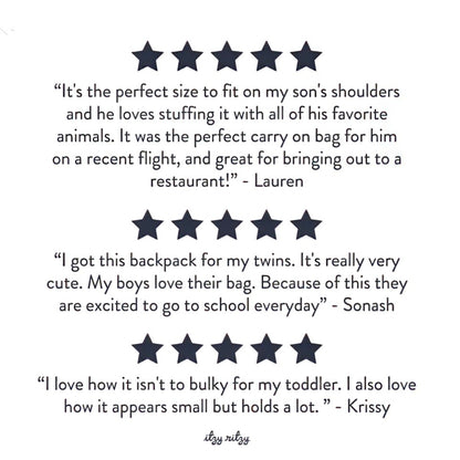 Itzy Bitzy Bag Toddler Backpack
