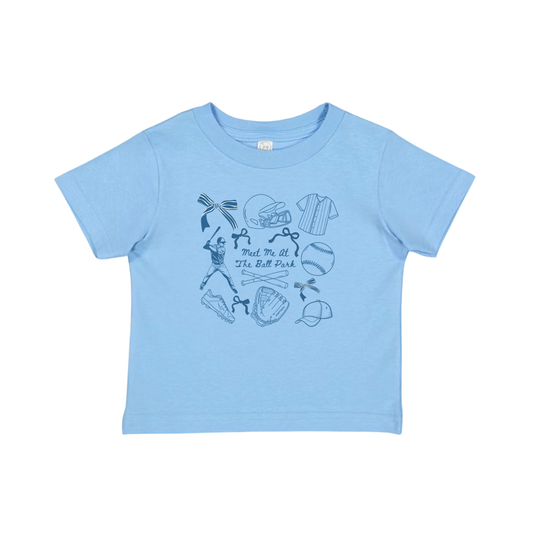 Meet Me at the Ballpark Baseball Graphic T-shirt - Girls