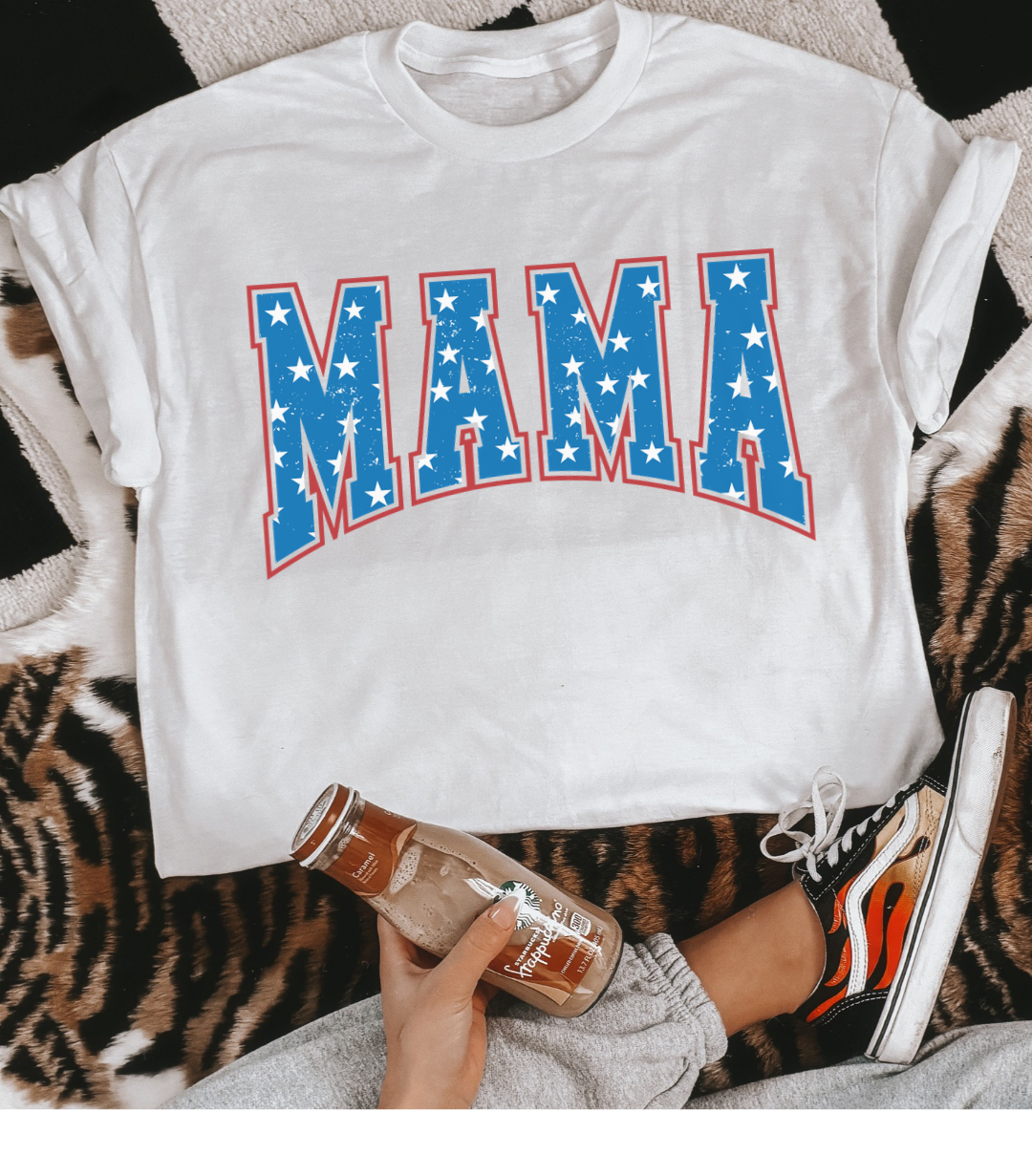 Mama Stars 4th of July T-shirt