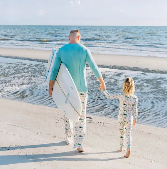 Coastal Christmas Adult Bamboo Pajama Relaxed Lounge Pants