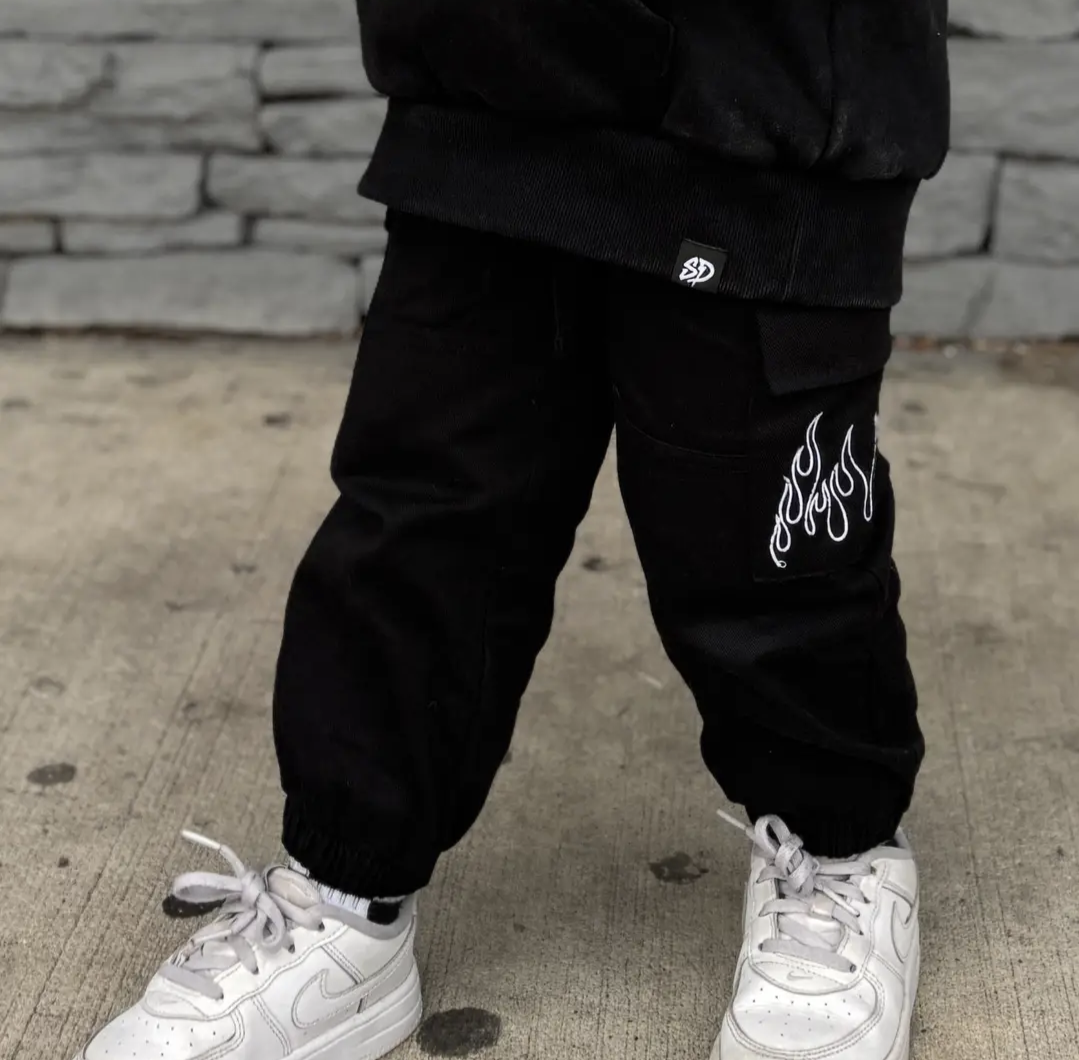 Jet Flame Cargo Joggers - Baby & Kids
