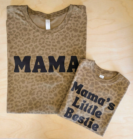 Leopard Mama Matching T-shirt
